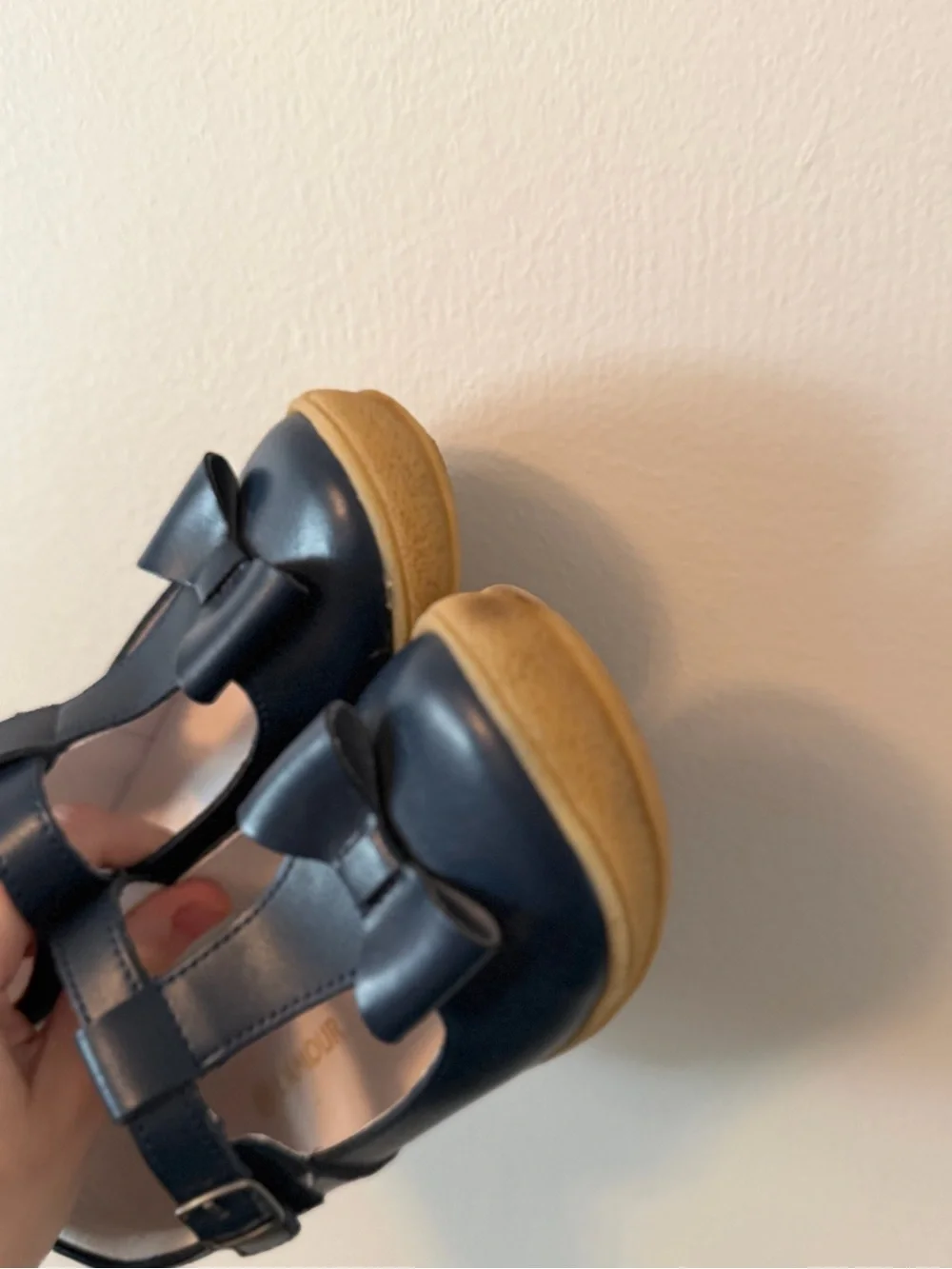 L'Armour Navy Bow Mary Jane Kids Shoes